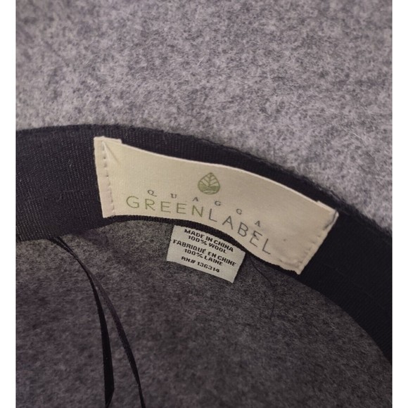 Quagga Wool Floppy Hat Womens OS Studded Gray Fall Casual - Picture 2 of 4